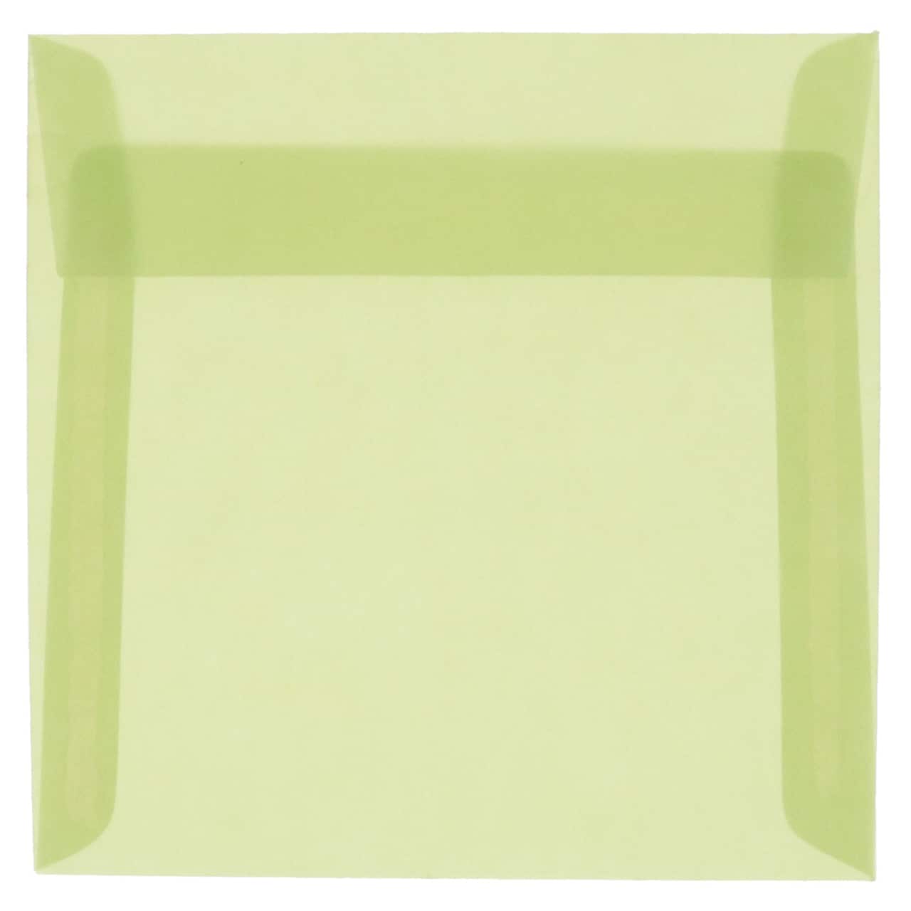 JAM Paper 6.5" x 6.5" Square Translucent Vellum Envelopes, 25ct.